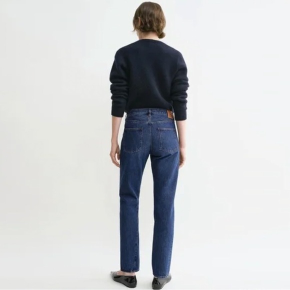 NWT Toteme Twisted Seam Denim - Dark Blue Jeans - Picture 6 of 8